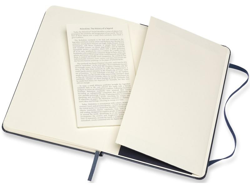 Moleskine Notizbuch Medium Liniert, Dunkelblau, 208 Seiten