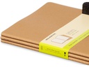 Moleskine Notizbuch XL Blanko, Hellbraun, 3er Set