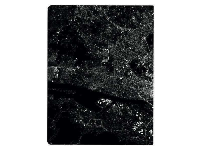 Nuuna Notizbuch Graphic L Light Nightflight over Hamburg, Dot