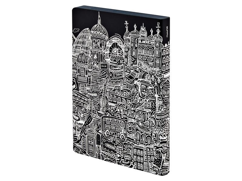 Nuuna Notizbuch Graphic L London, 22 x 16.5 cm, Dot