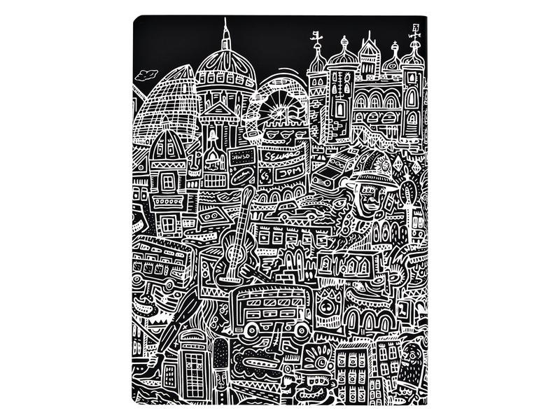Nuuna Notizbuch Graphic L London, 22 x 16.5 cm, Dot