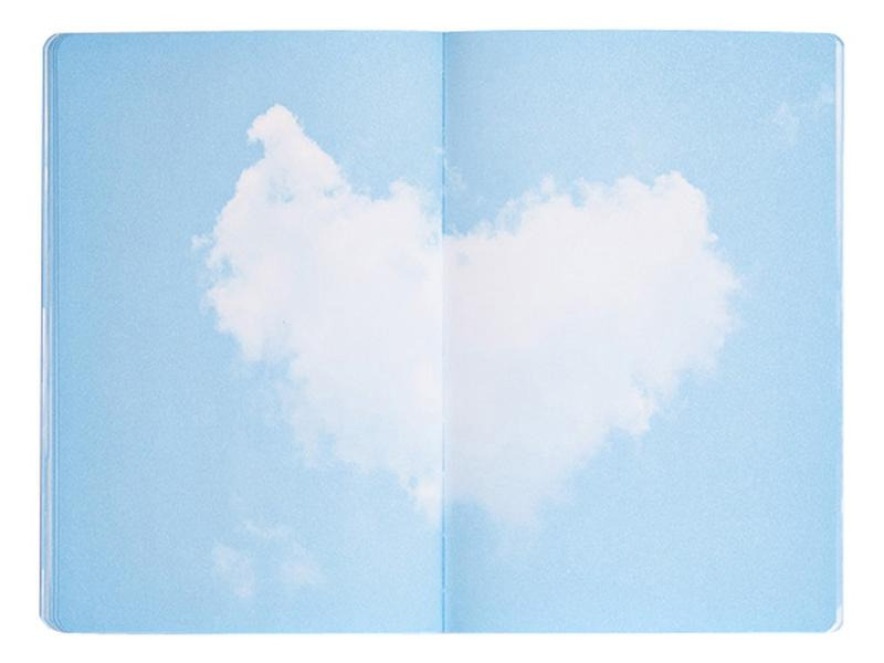 Nuuna Notizbuch Inspiration Book Cloud 20 x 13.5 cm, Blanko, Blau