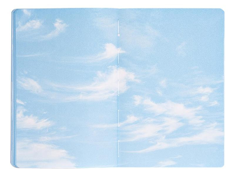 Nuuna Notizbuch Inspiration Book Cloud 20 x 13.5 cm, Blanko, Blau
