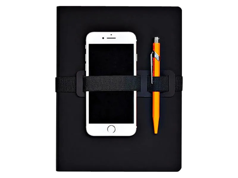 Nuuna Notizbuch Voyager L 22 x 16.5 cm, Dot, Schwarz