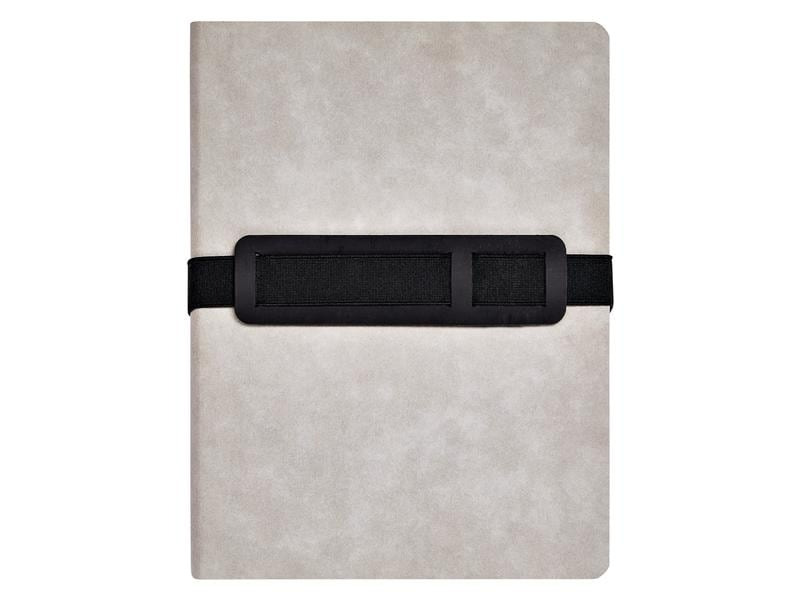 Nuuna Notizbuch Voyager L Grey, 22 x 16.5 cm, Dot, Grau