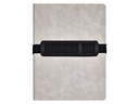 Nuuna Notizbuch Voyager L Grey, 22 x 16.5 cm, Dot, Grau
