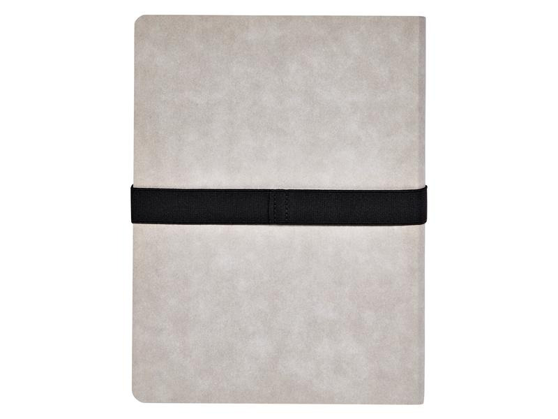 Nuuna Notizbuch Voyager L Grey, 22 x 16.5 cm, Dot, Grau