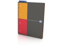 Oxford Notizbuch International Managerbook, A4 +, Liniert, Grau