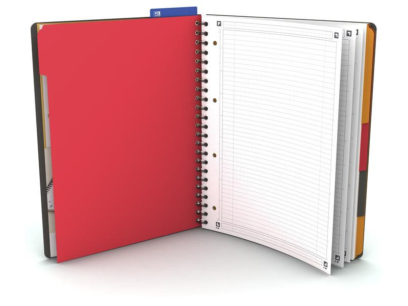 Oxford Notizbuch International Managerbook, A4 +, Liniert, Grau