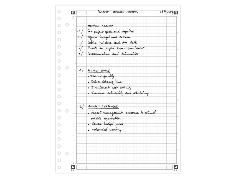 Oxford Notizbuch International Managerbook, A4 +, Liniert, Grau