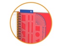 Oxford Notizbuch International Managerbook, A4 +, Liniert, Grau