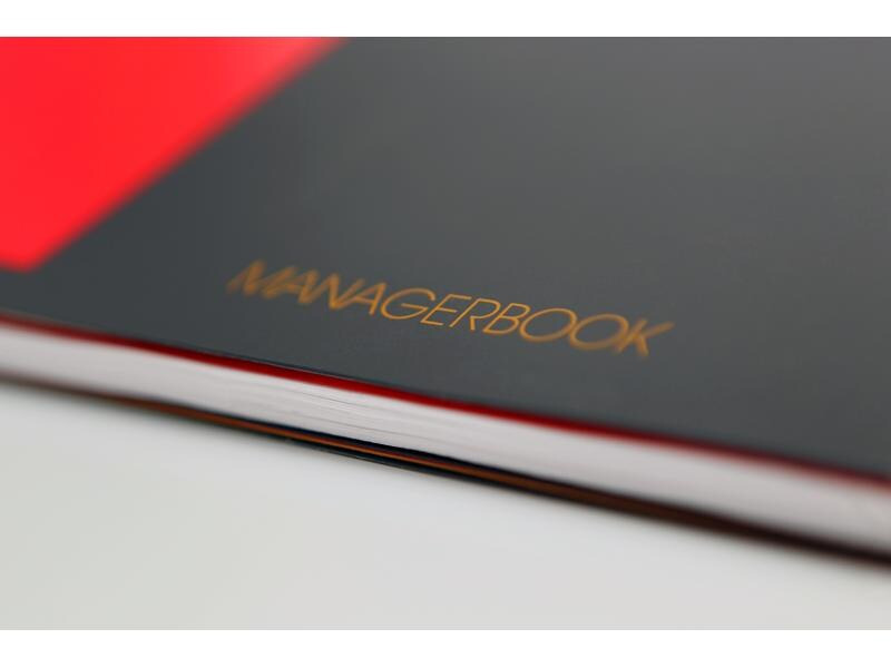 Oxford Notizbuch International Managerbook, A4 +, Liniert, Grau