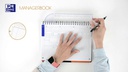 Oxford Notizbuch International Managerbook, A4 +, Liniert, Grau