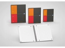 Oxford Notizbuch International Notebook, A5 +, Kariert, Grau