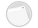 Oxford Notizbuch International Notebook, A5 +, Kariert, Grau