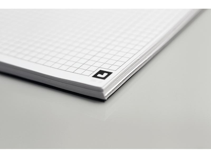 Oxford Notizbuch International Notebook, A5 +, Kariert, Grau