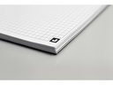 Oxford Notizbuch International Notebook, A5 +, Kariert, Grau