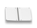 Oxford Notizbuch International Notebook, A5 +, Kariert, Grau