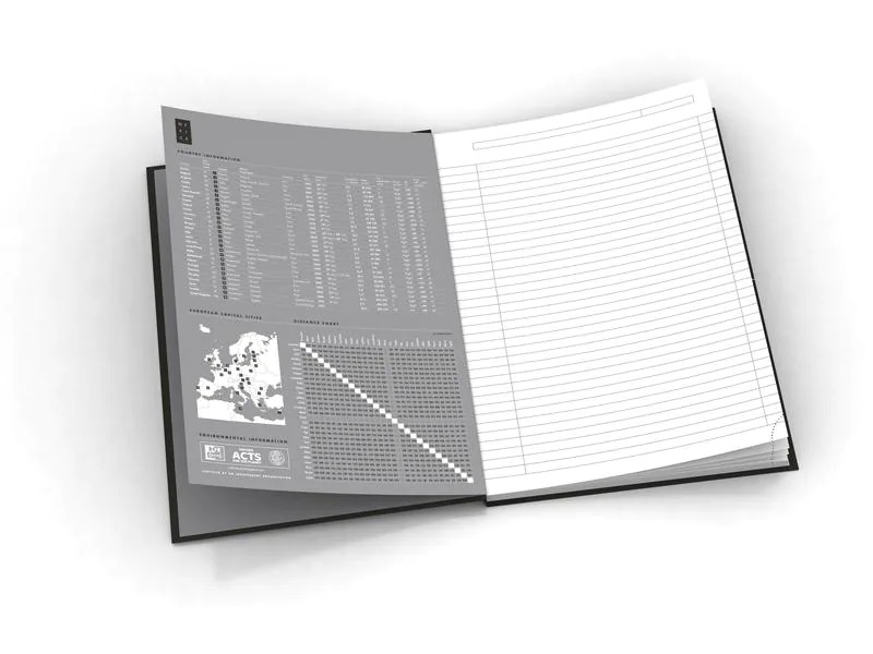 Oxford Notizbuch Office Essentials, A4, Liniert, Schwarz
