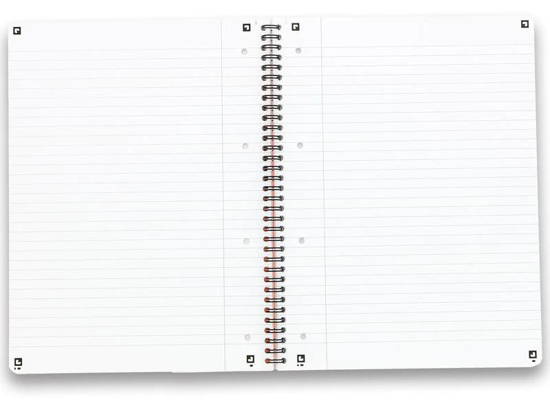 Oxford Notizheft Collegeblock Essential, A4 +, Liniert, Schwarz