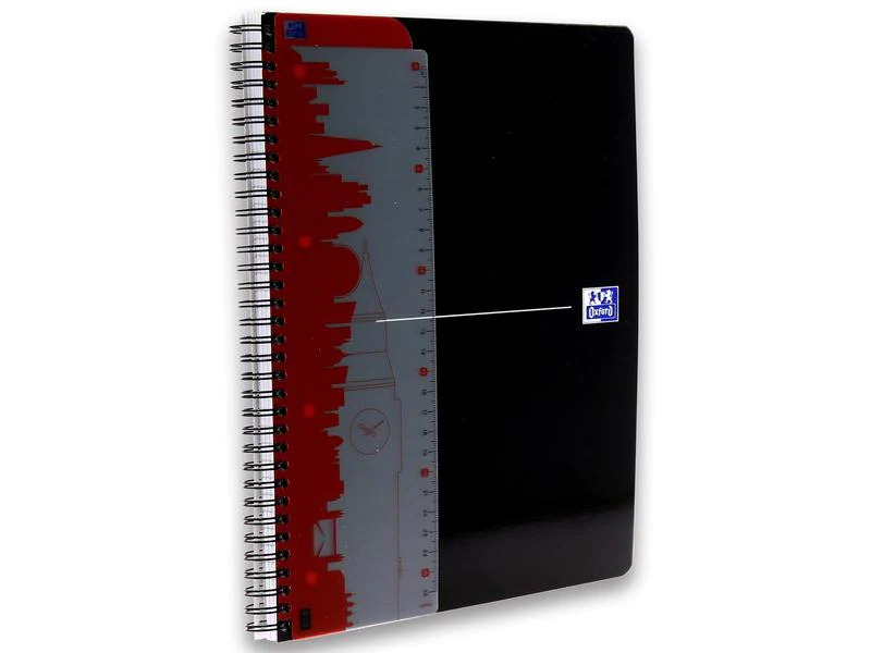 Oxford Notizheft Collegeblock Essential, A4 +, Liniert, Schwarz