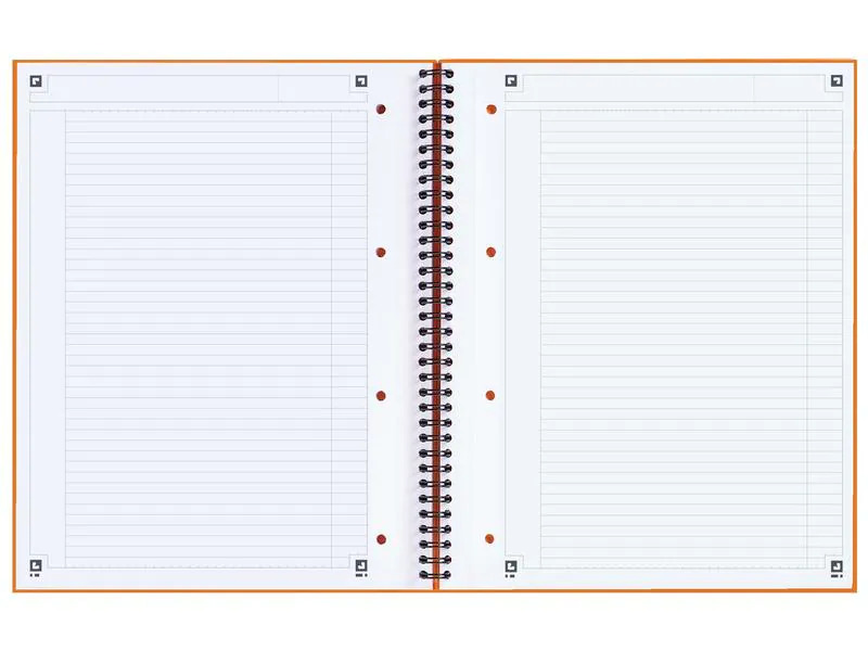Oxford Notizheft Collegeblock International, A4 +, Liniert, Orange