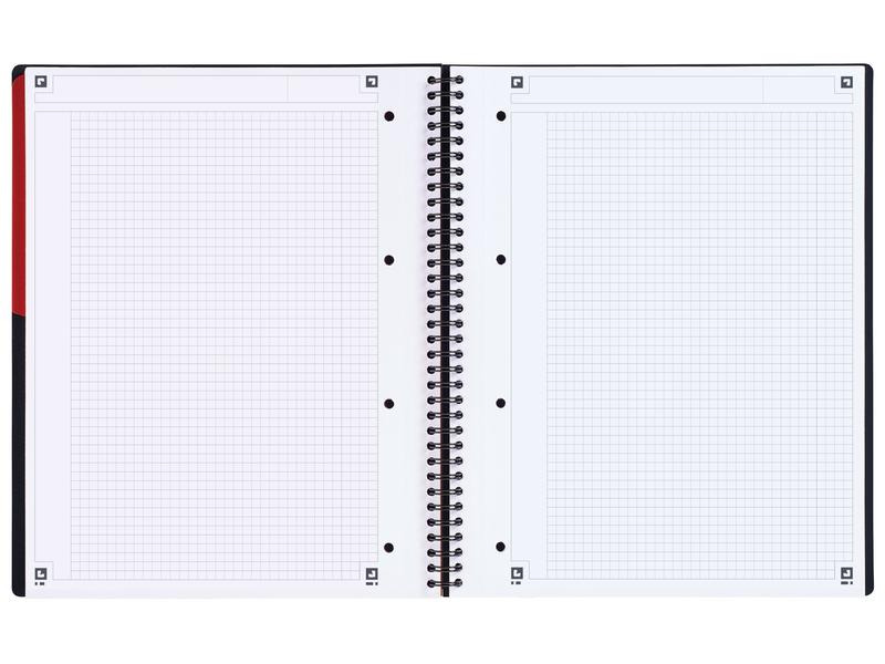 Oxford Notizheft International Activebook, A4 +, Kariert, Grau