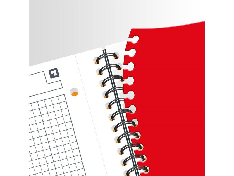 Oxford Notizheft International Activebook, A4 +, Kariert, Grau