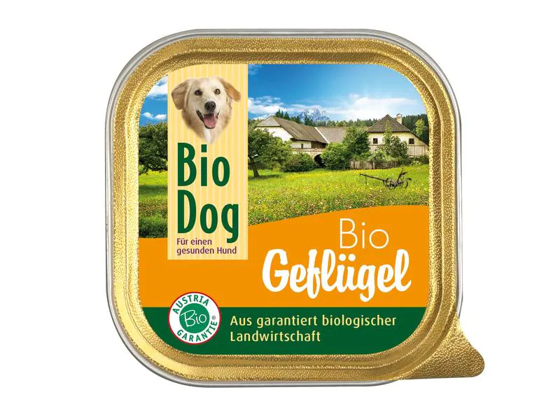 BioDog Nassfutter Geflügel, 9 x 300g