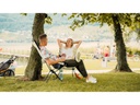 Trekony Campingstuhl Hoch Hellgrau