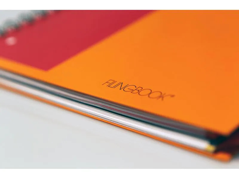Oxford Notizheft International Filingbook, A4 +, Kariert, Grau