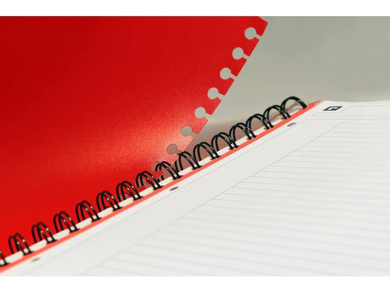 Oxford Notizheft International Filingbook, A4 +, Kariert, Grau