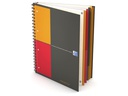 Oxford Notizheft International Filingbook, A4 +, Kariert, Grau