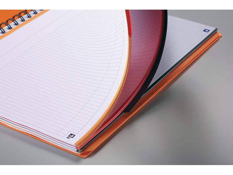 Oxford Notizheft International Filingbook, A4 +, Kariert, Grau