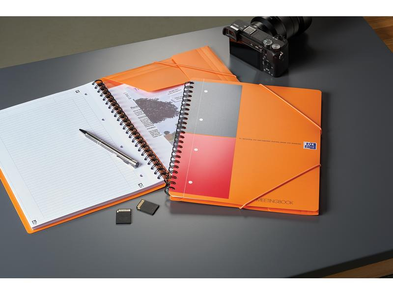 Oxford Notizheft International Meetingbook, A4 +, Liniert, Orange