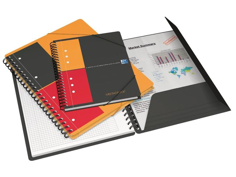 Oxford Notizheft International Meetingbook, A5 +, Liniert, Orange