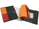 Oxford Notizheft International Organiserbook, A4 +, Kariert, Grau