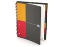 Oxford Notizheft International Organiserbook, A4 +, Kariert, Grau