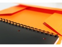 Oxford Notizheft International Organiserbook, A4 +, Kariert, Grau