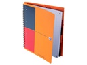 Oxford Notizheft International Organiserbook, A4 +, Liniert, Orange