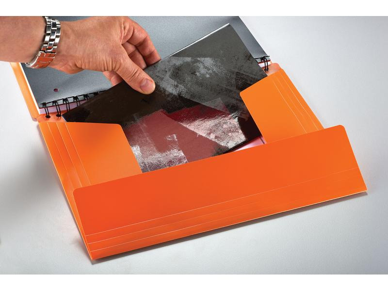 Oxford Notizheft International Organiserbook, A4 +, Liniert, Orange