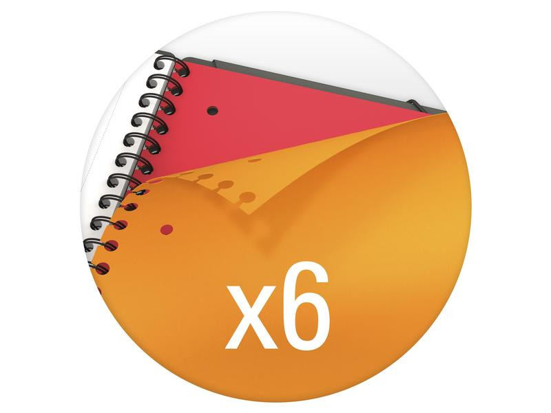 Oxford Notizheft International Organiserbook, A4 +, Liniert, Orange