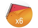 Oxford Notizheft International Organiserbook, A4 +, Liniert, Orange