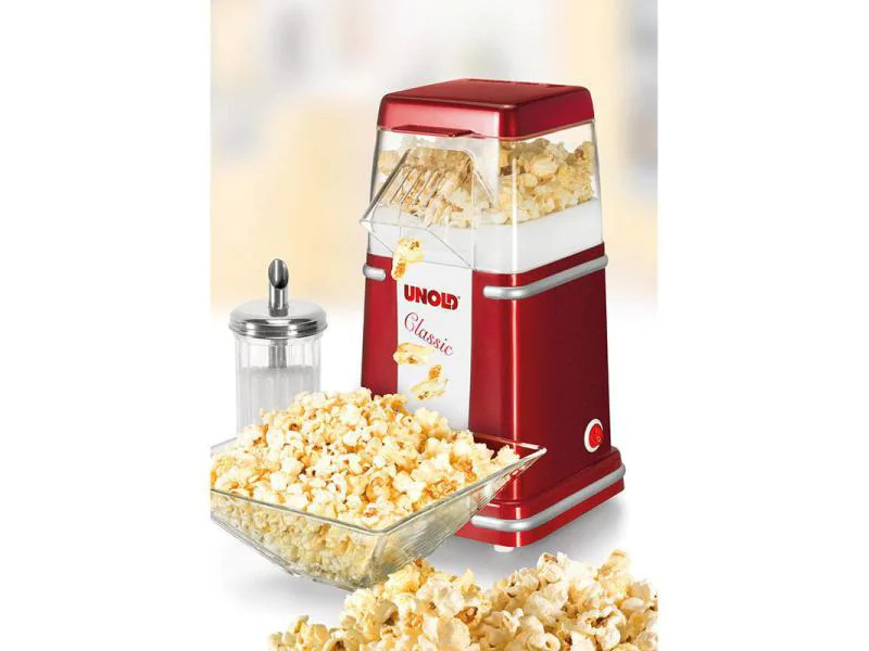 Unold Popcorn Maschine Classic Rot/Weiss