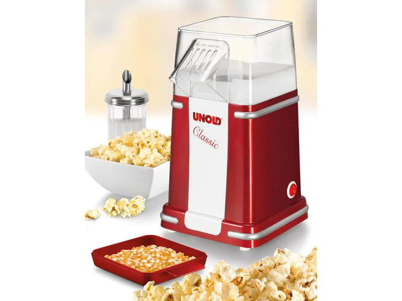 Unold Popcorn Maschine Classic Rot/Weiss