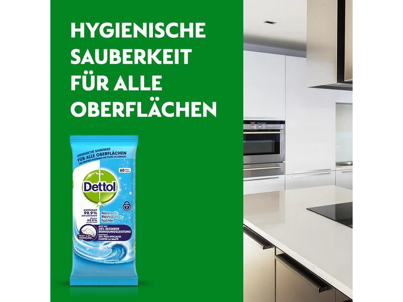 Dettol Allzweck-Reinigungstücher 60 Stück