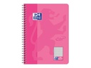 Oxford Notizheft Touch Collegeblock , B5, Kariert, Rosa