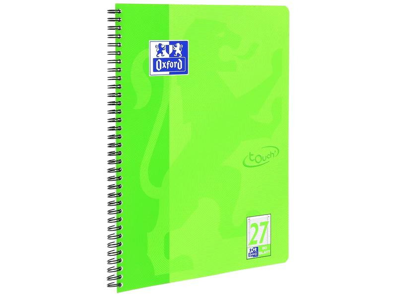 Oxford Notizheft Touch Collegeblock L27, A4 +, Liniert, Grün