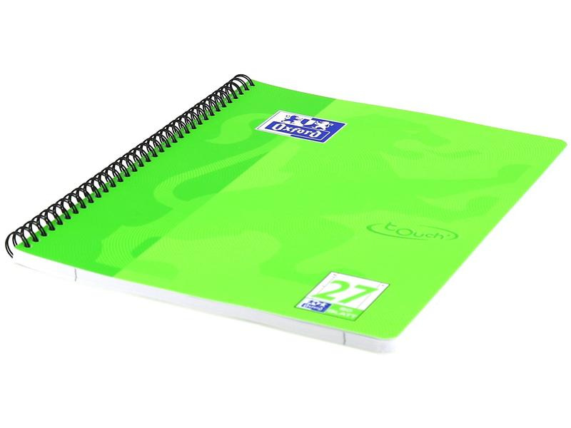 Oxford Notizheft Touch Collegeblock L27, A4 +, Liniert, Grün