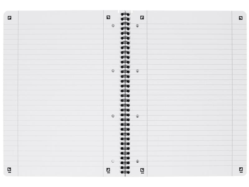 Oxford Notizheft Touch Collegeblock L27, A4 +, Liniert, Koralle
